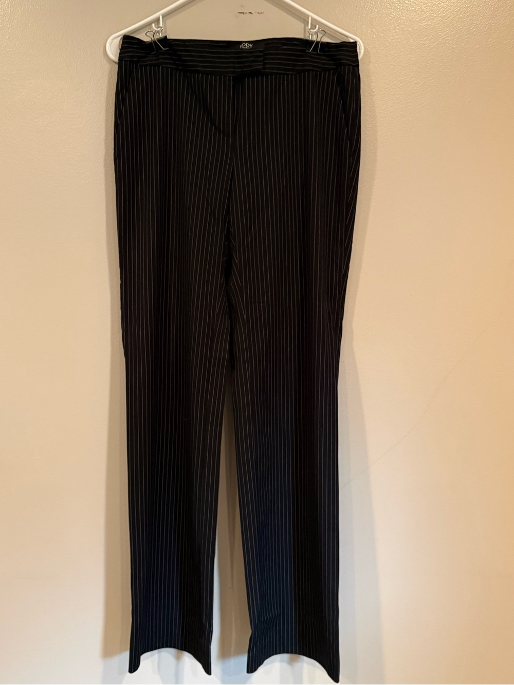 Body by Victoria Black with White Pinstripe Women’s Dress Pants